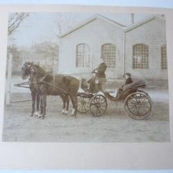 Ancienne Photographie Calèche Berne Suisse