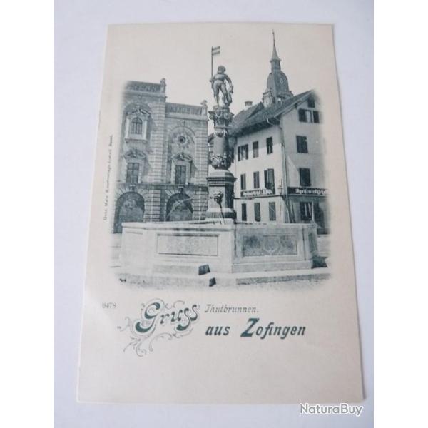 CPA Suisse Gruss aus Zofingen Thutbrunnen Carte Postale