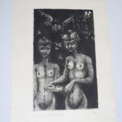 Gravure eau-forte Édouard Goerg estampes