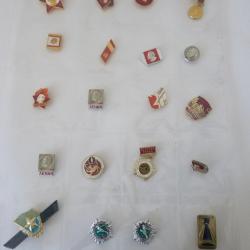 Collection d'insignes (20) Propagande Russe Lenin