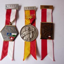 Médailles (3 ) Pompier