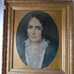 Peinture &agrave; l'huile sur toile  Portrait