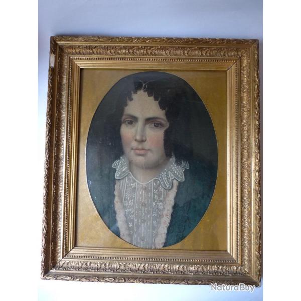 Peinture � l'huile sur toile  Portrait