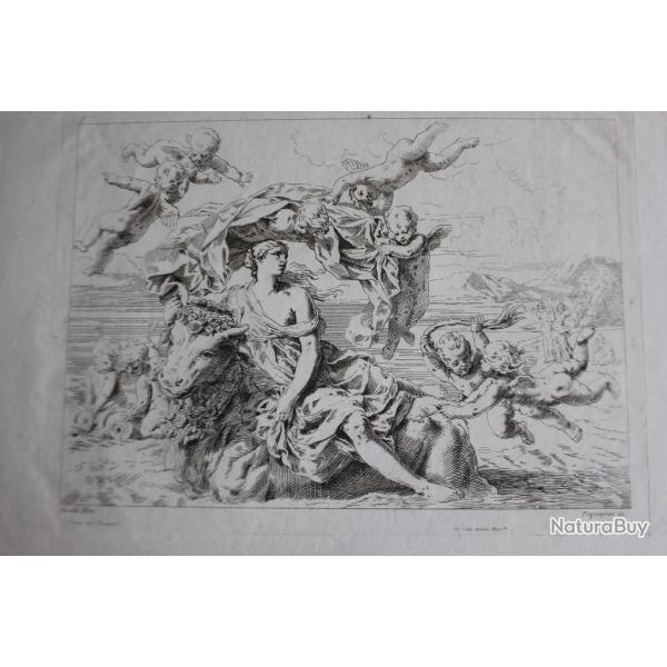 Gravure Pqugnot d'aprs Guido Rni XIXe sicle