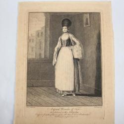 Gravure turque XVIIIe siècle A Greek Woman of Fino
