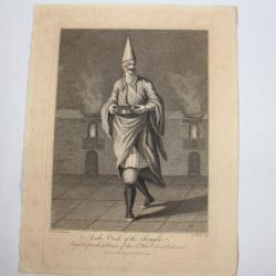 Gravure turque XVIIIe siècle Arshi Cook of the Seraglio