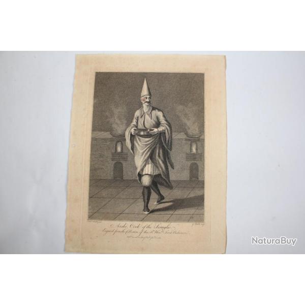 Gravure turque XVIIIe sicle Arshi Cook of the Seraglio