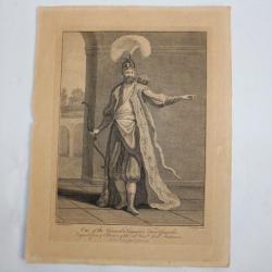 Gravure turque XVIIIe siècle One of the Grand Signior's Foot Guards