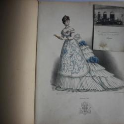 Recueil N°2 Robes de Bal 1886 Jean Couturier gravures dessins Mode
