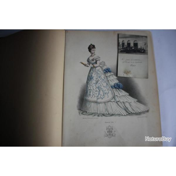 Recueil N�2 Robes de Bal 1886 Jean Couturier gravures dessins Mode