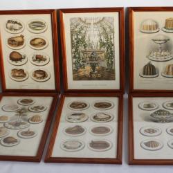 Anciennes gravures Cassell's household guide Plats Cuisine