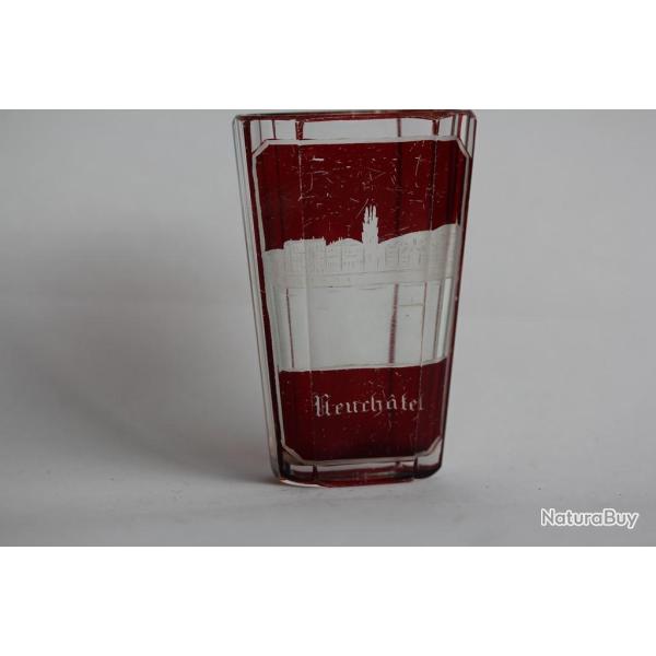 Verre souvenir Corcelles le Jorat 1803-1903 Suisse