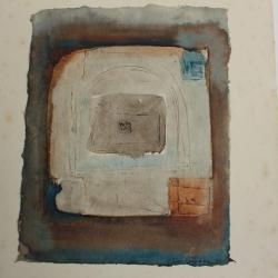 Peinture Claire GUANELLA 1994 Rencontre avec l'Orient Technique mixte