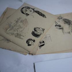 Anciens dessins originaux encre (57) Art deco