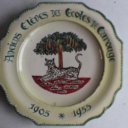 Assiette Anciens élèves des écoles de Carouge 1905-1955 Noverraz