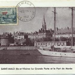 Carte-maximum France n° 492 - Saint-Malo