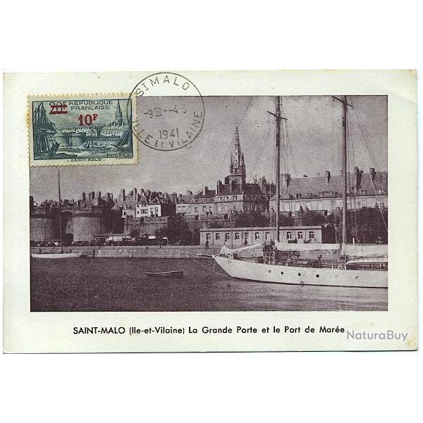 Carte-maximum France n� 492 - Saint-Malo
