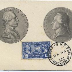 Carte-maximum France n° 245 -  Légion Américaine