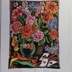 Gravure Brelan d'as Percival PERNET