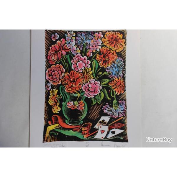 Gravure Brelan d'as Percival PERNET