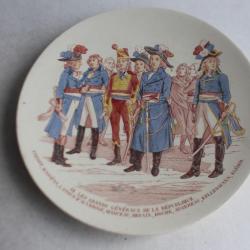 Assiette Sarreguemines grands généraux république N°:12 Carnot...