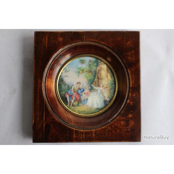 Peinture miniature ancienne cerf volant