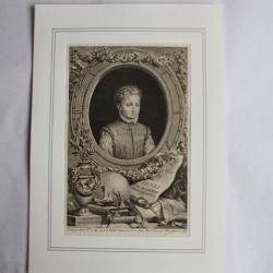 Gravure Henri de Bourbon Prince de Béarn XVIIIe siècle Miger Vincent