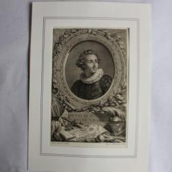 Gravure Henri de Bourbon Roi de Navarre XVIIIe siècle Miger Vincent