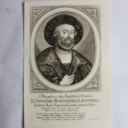 Gravure D. Joh Rodolphus Lavaterus Meyer Tigurine Zürich 1657