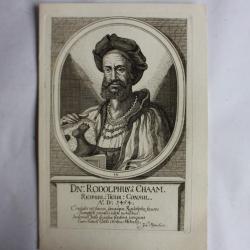 Gravure Rodolphus â Chaam XVIIe siècle Johannes Meyer Tigurine Zürich