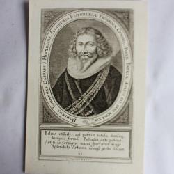 Gravure Johannes Casparus Hirzelius 1669 Conrad Meyer Tigurine Zürich