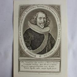 Gravure Dn Joh Conradus Grebelius XVIIe Conrad Meyer Tigurine Zürich