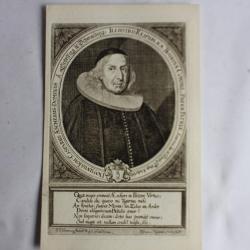 Gravure Dn Casparius Aescherus XVIIe Johannes Meyer Tigurine Zürich