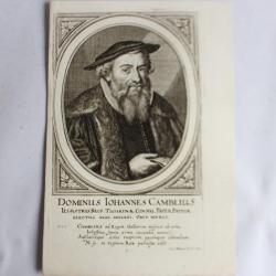 Gravure Dominus Salomon Hirzelius XVIIe Conrad Meyer Tigurine Zürich