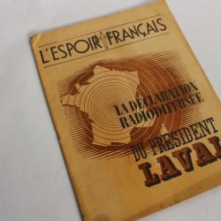 Revue L'espoir français Président Laval juin 1943