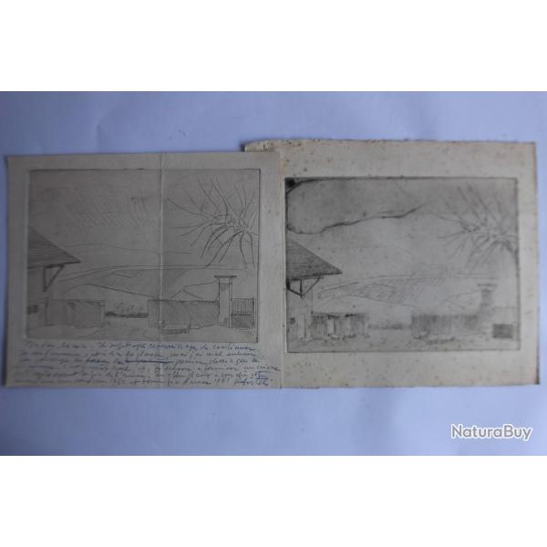 Essais gravures Reynold Oscar DISTELI ddicace