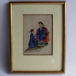 Peinture sur papier riz Chinois