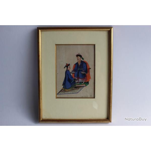 Peinture sur papier riz Chinois