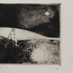 Gravure Femme nue signée et numérotée 1/20