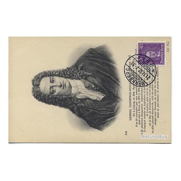 Carte-maximum Allemagne - N� 387 - Leibniz