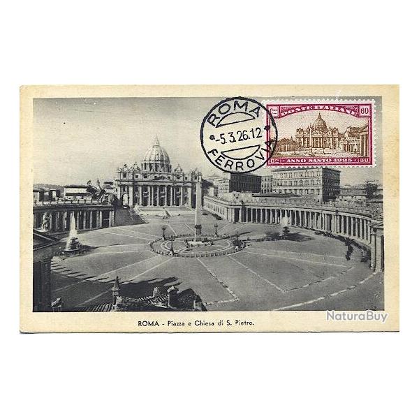 Carte-maximum Italie - N�166 - Rome ann�e sainte