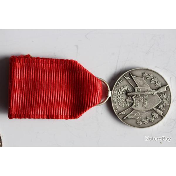 M�daille soci�t� militaire de la Saint Jacques d'Etoy 1844
