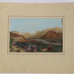 Gravure anglaise Vallée Isère Voreppe Voiron