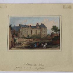 Gravure anglaise Château de Blois