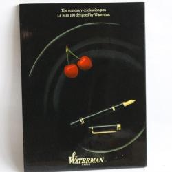 WATERMAN Peinture publicitaire Stylo Plume Man 100