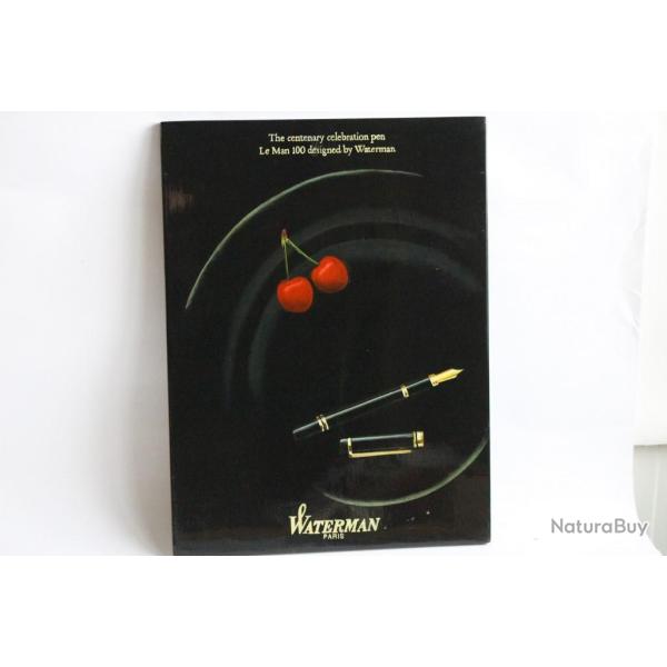 WATERMAN Peinture publicitaire Stylo Plume Man 100