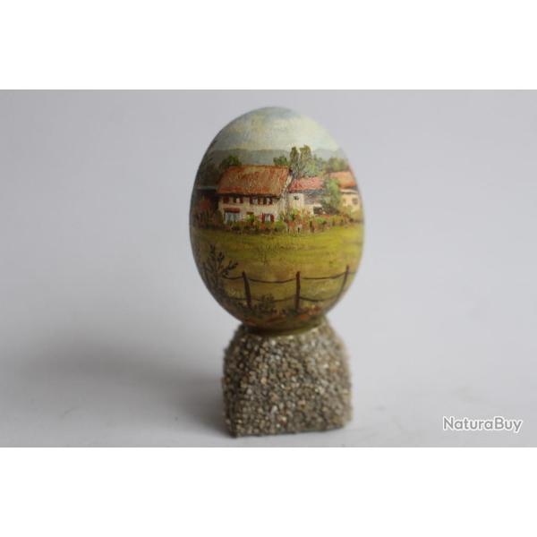 OEuf peint peinture � l'huile RAPP