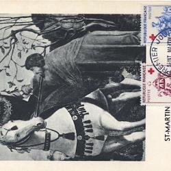 Carte-maximum France - n° 1378/9 - Croix-Rouge