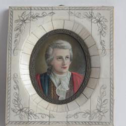 Peinture miniature Portrait Homme