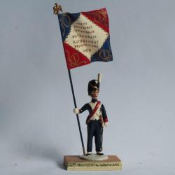 Soldat de plomb Porte drapeau Ier R&eacute;giment de Grenadiers Guy Renaud